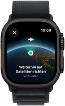 Apple Watch Ultra 3, Farbe Schwarz, Titangehäuse,