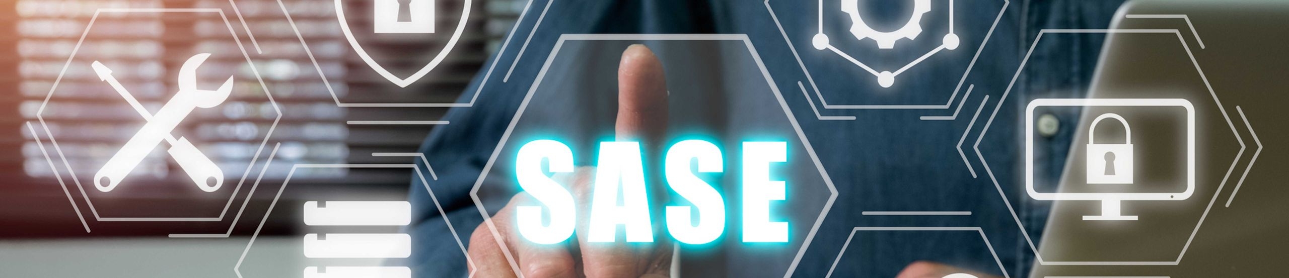 Ein Zeigefinger zeigt auf das Wort SASE