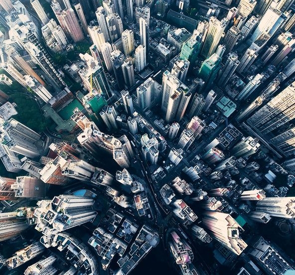 Luftaufnahme Smart City