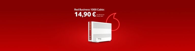 Red Business 1000 Cable für 14,90 € pro Monat im ersten Jahr