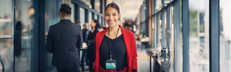 Frau im Büro