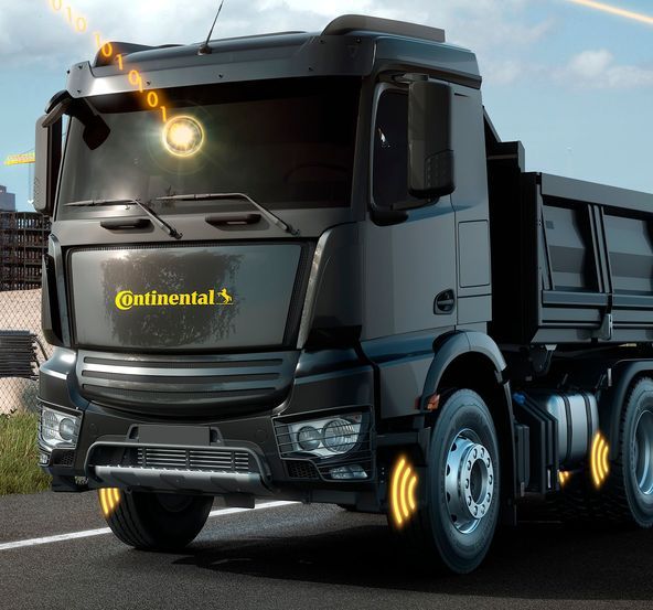 Continental Lastwagen mit smarten Reifen