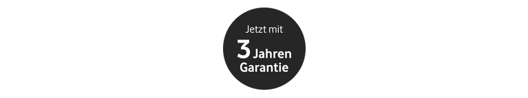 Jetzt mit drei Jahren Garantie