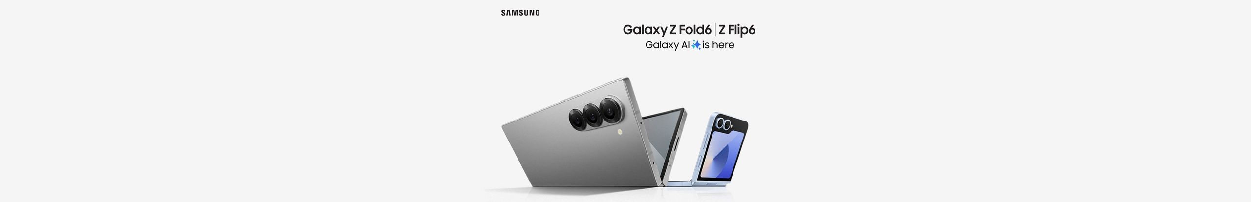 Abbildung des Samsung Galaxy Z Flip6 und Z Fold6