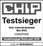 CHIP Test Internet-Anbieter Mai 2023: Testsieger Vodafone